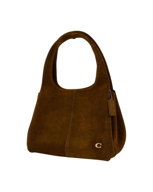 COACH Brown Lana Shoulder Bag