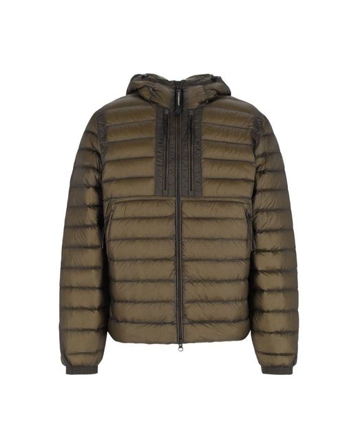 C P Company Green Puffer Jacket for men