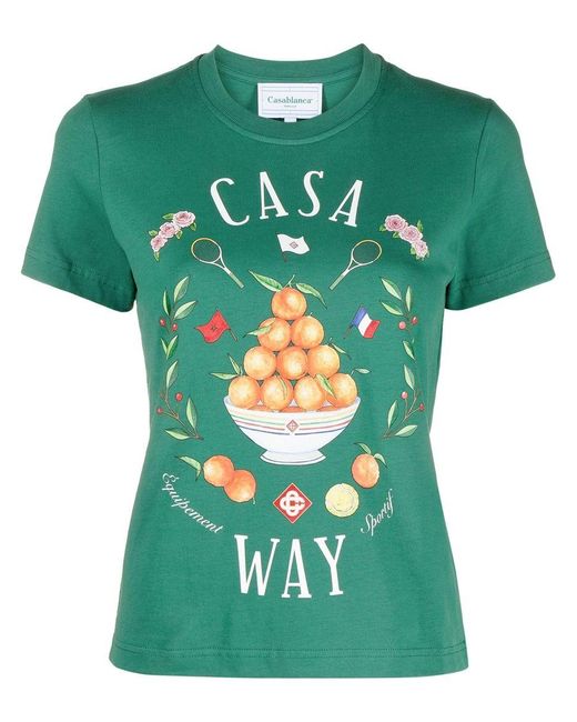 Casablancabrand Green Casa Way T-shirt