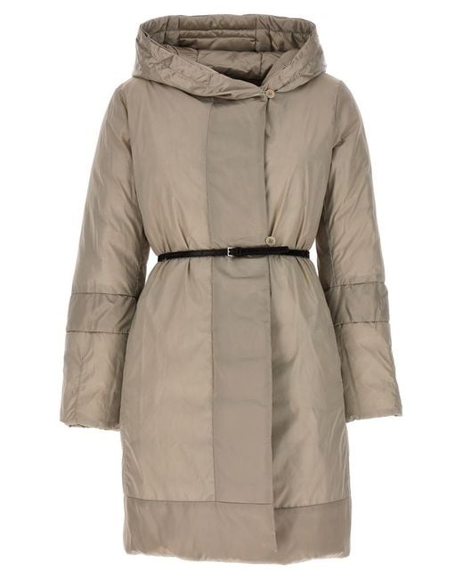 Max Mara Natural 'novef' Reversible Down Jacket