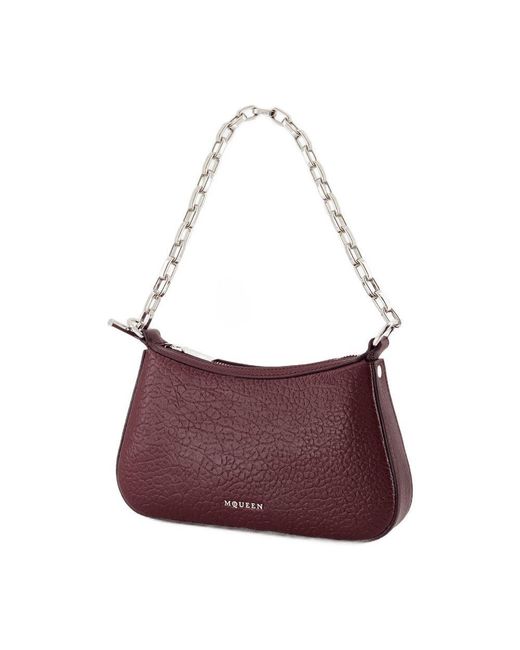 Alexander McQueen Red Mini Cross Bar Purse