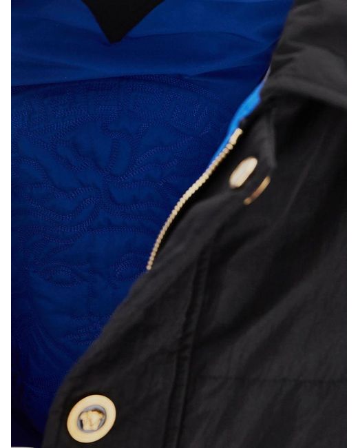 Versace Blue Medusa Blouson Puffer Jacket for men