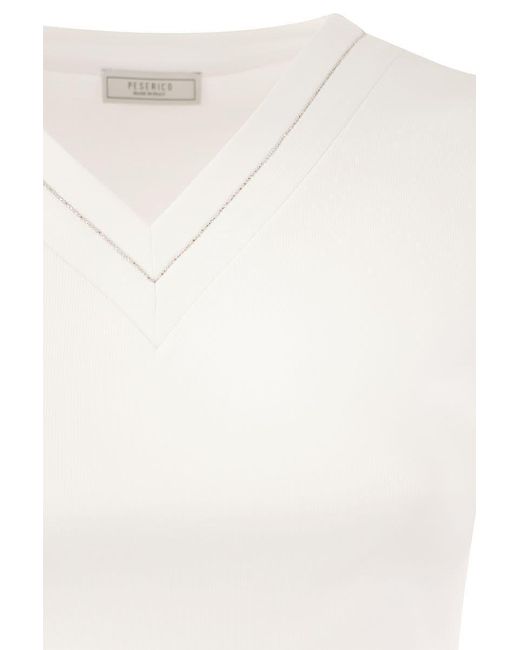 Peserico White T-shirt Bianco