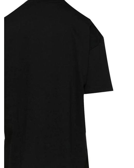 Palm Angels Black Monogram Spray City T-Shirt Milano for men