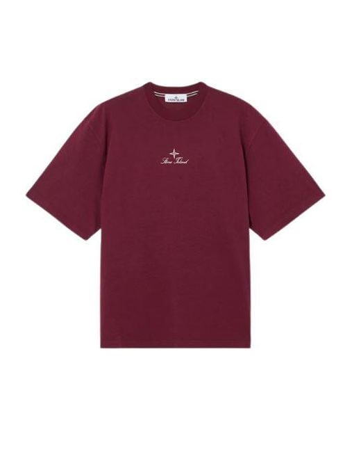 Stone Island Purple T-Shirts And Polos for men