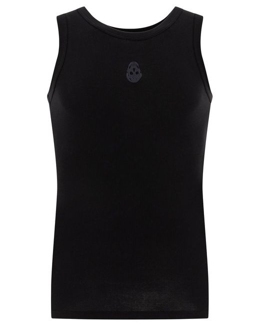 Alexander McQueen Black T-Shirts And Polos for men
