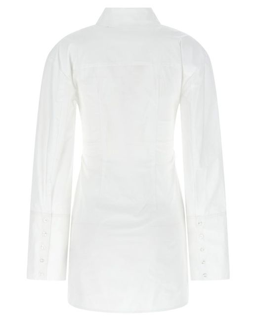 ROTATE BIRGER CHRISTENSEN White Shirt Dress
