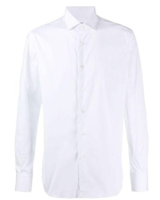 Xacus White Slim-Fit Shirt for men
