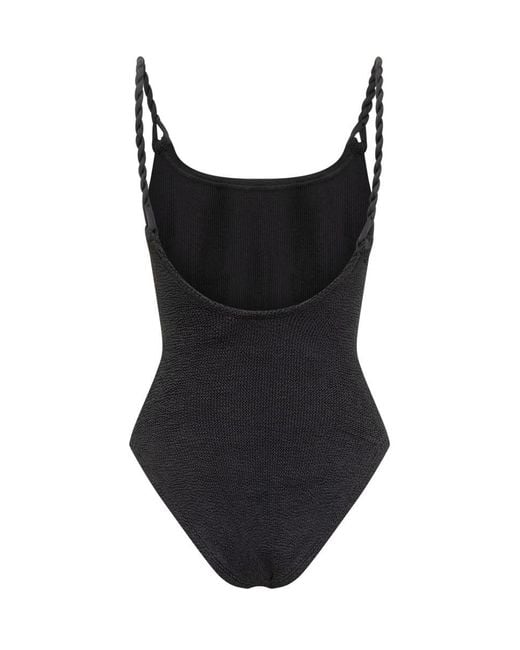 Hunza G Black Camille One Piece Swimsuit