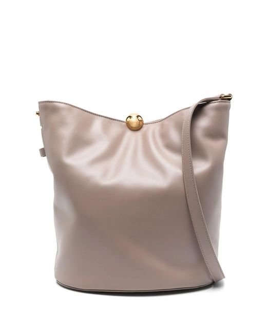 Furla Gray Sfera Soft M Bucket Bag Bags