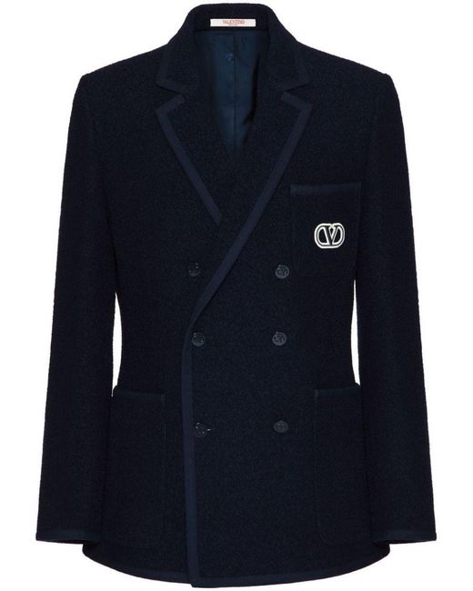 Valentino Blue Blazers E Vests for men