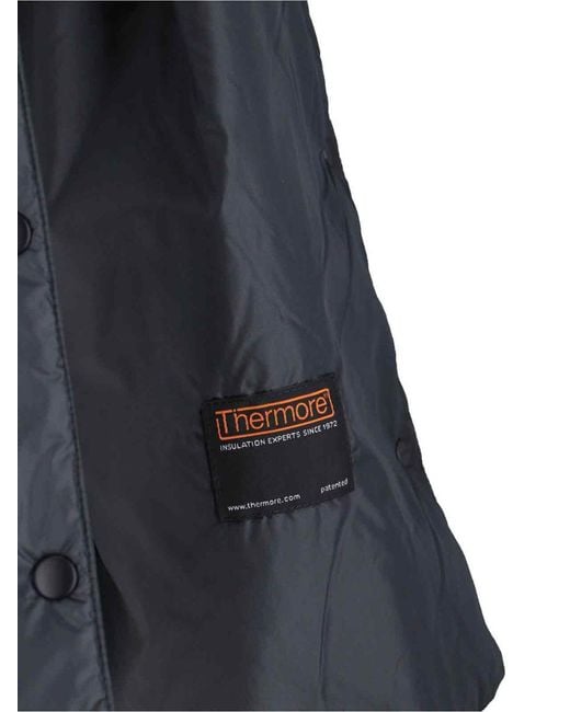 Aspesi Blue Tailored Minimalist Jacket With Classic Collar And Button Closures