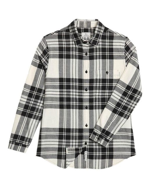 Woolrich Gray Light Flannel Check