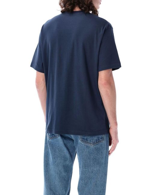 KENZO Blue Drawn Varsity Classic T-Shirt for men