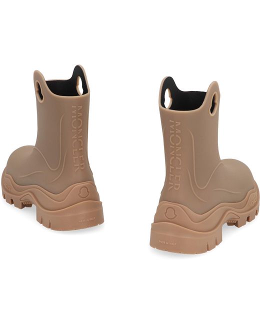 Moncler Brown Misty Rubber Boots