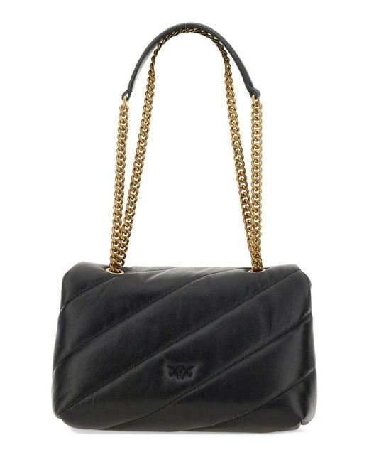 Pinko Classic Love Bag Puff Maxi Quilt Bag in Black Lyst