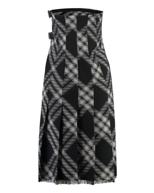 Burberry Black Off-The-Shoulder Dress
