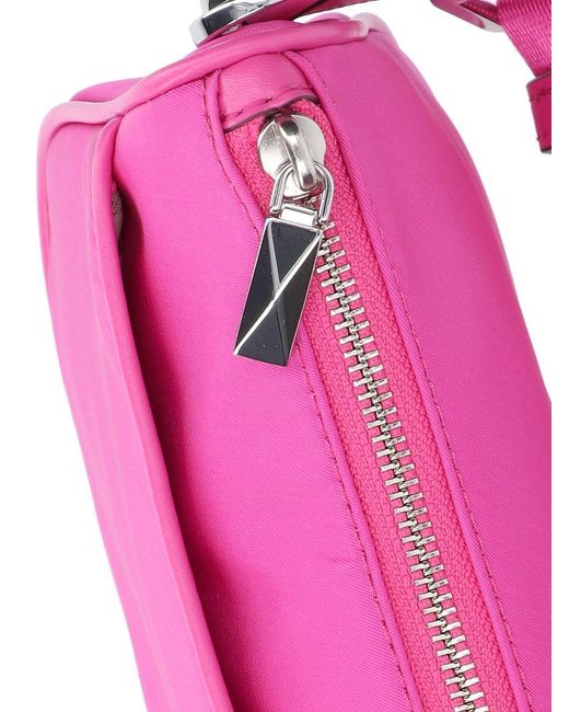 Michael Kors Pink "jet Set" Crossbody Bag