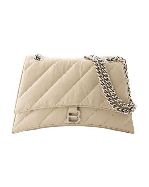 Balenciaga Natural Crush Chain Hobo Bag