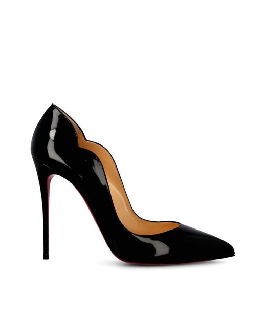 Christian Louboutin Black Hot Chick 100 Psychic Patent-leather Courts