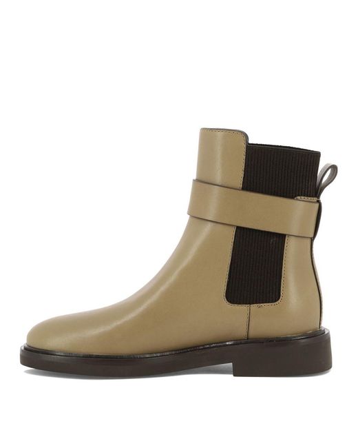 Tory Burch Brown "double T" Ankle Boots