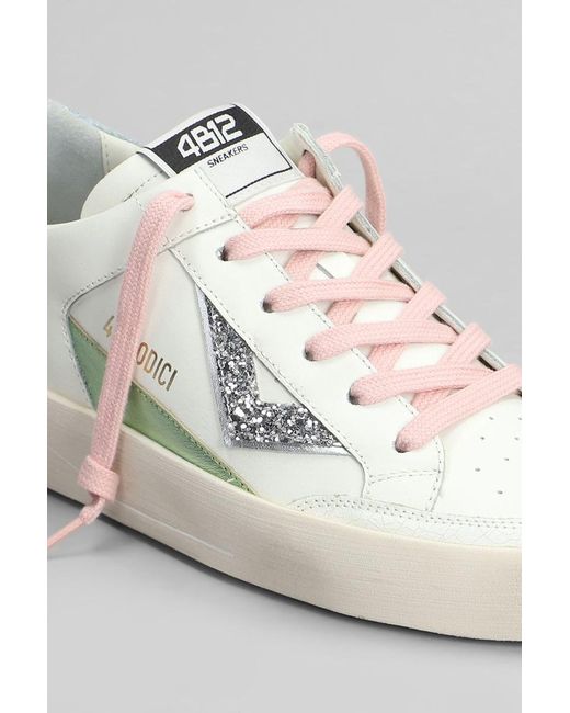 4b12 White Kyle Sneakers