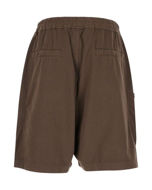Rick Owens Gray 'Bauhaus' Bermuda Shorts With Zip Pockets for men