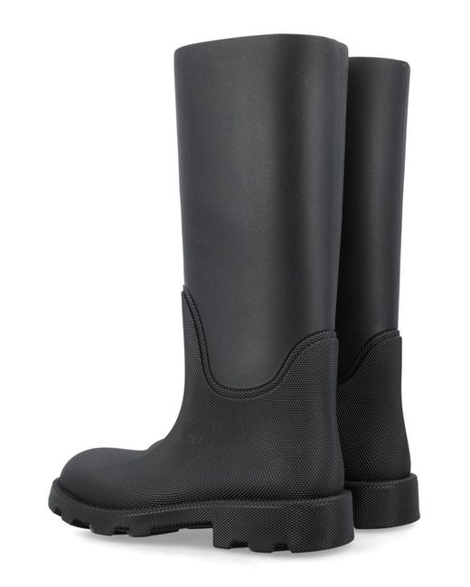 Burberry Black Raymond Chunky-sole Rubber Boots for men