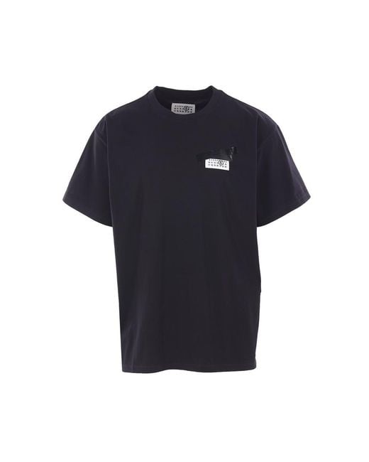 MM6 by Maison Martin Margiela Blue T-Shirts And Polos for men