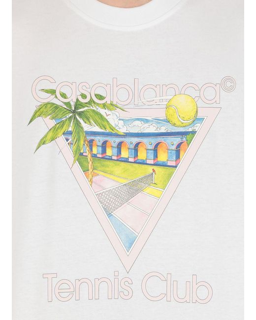 Casablancabrand White T-shirts And Polos