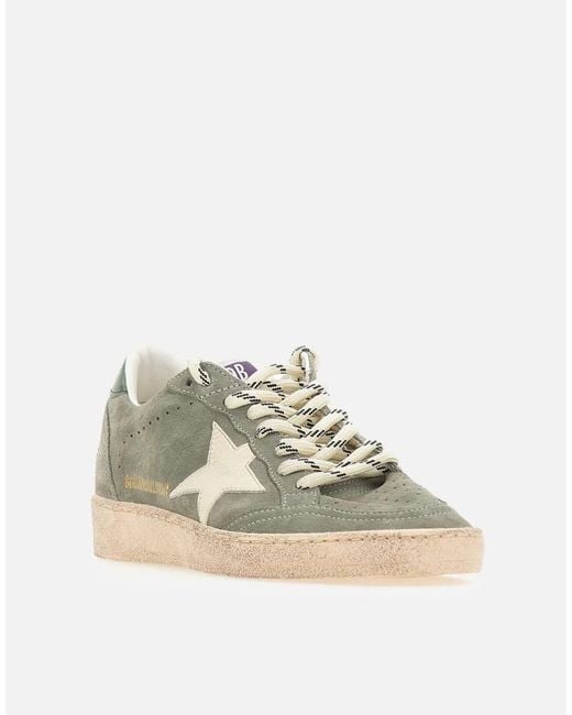 Golden Goose Deluxe Brand Green "Ball Star Suede" Sneakers