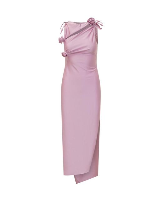 Coperni Purple Flower Gown