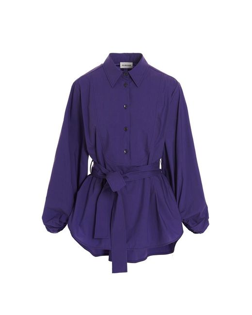 P.A.R.O.S.H. Purple Belted Shirt