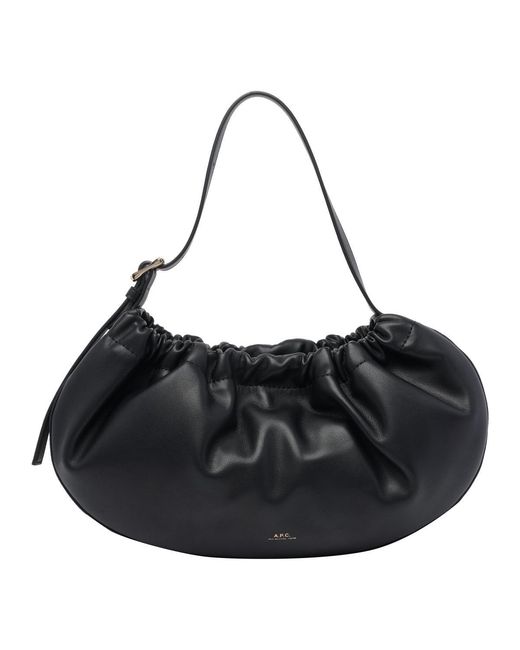 A.P.C. Black Ninon Hoop Shoulder Bag