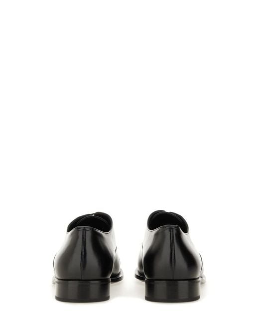 Saint Laurent Black Oxford Shoe "Adrien" for men
