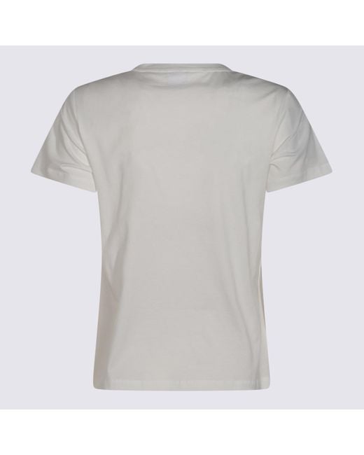 Pinko Gray Cotton T-Shirt