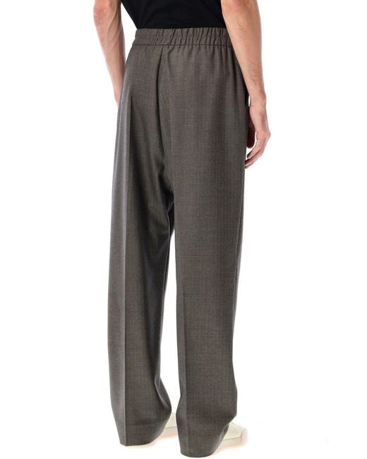 Fear Of God Black Heather Chevron Wool Drawstring Pants for men