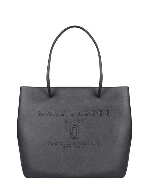 Marc Jacobs Leather East-west The Logo Shopper Tote Bag in Black - Lyst