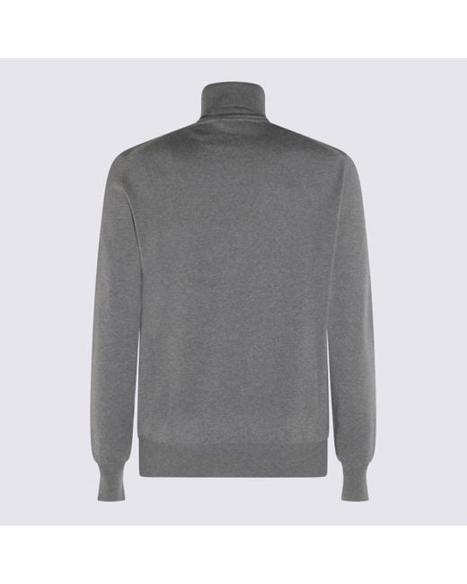 Altea Gray Cashmere Knitwear for men