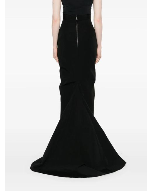 スカート Rick Owens Lido Black Linen Skirt Rick Owens Lido Skirt in Black | Lyst