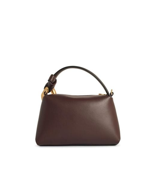 J.W. Anderson Brown 'Corner' Small Leather Bag
