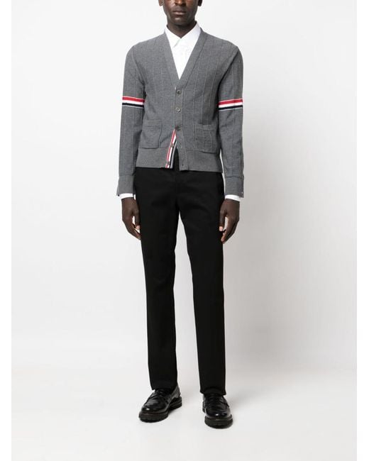 Thom Browne Gray Cardigan for men