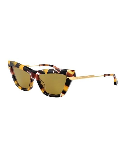 Bottega Veneta Yellow Sunglasses