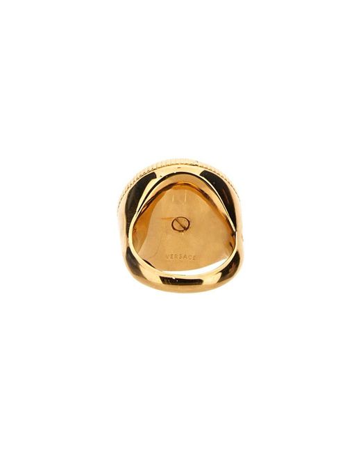 Versace Metallic Ring for men