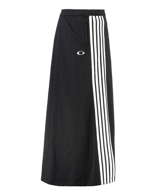 Balenciaga Black Cotton Blend Skirt