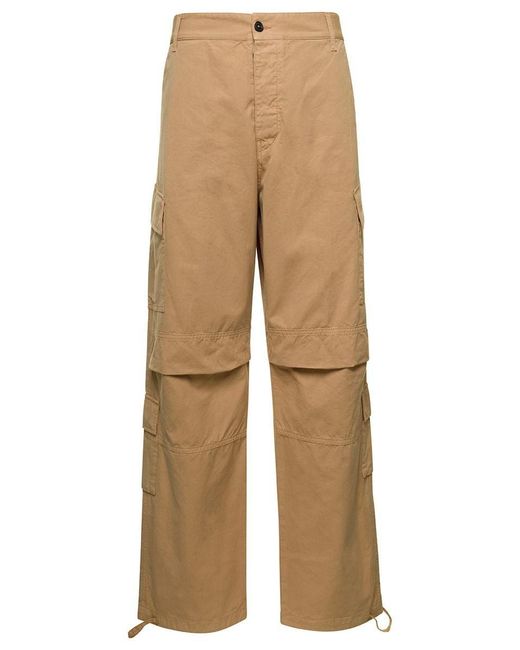 DARKPARK Aint' Cargo Pants With Pockets In Cotton in Natural for Men | Lyst