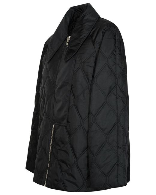 Ganni Black Ripstop Nylon Jacket