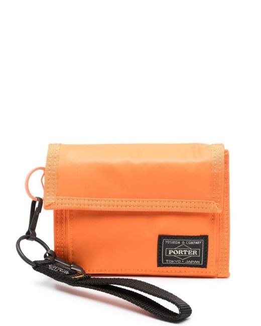 Porter-Yoshida and Co Orange Capsule Wallet for men