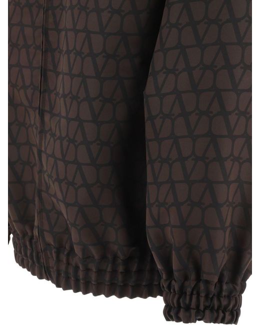 Valentino Cotton Jumpsuit with Toile Iconographe Print Man Beige/Black 48