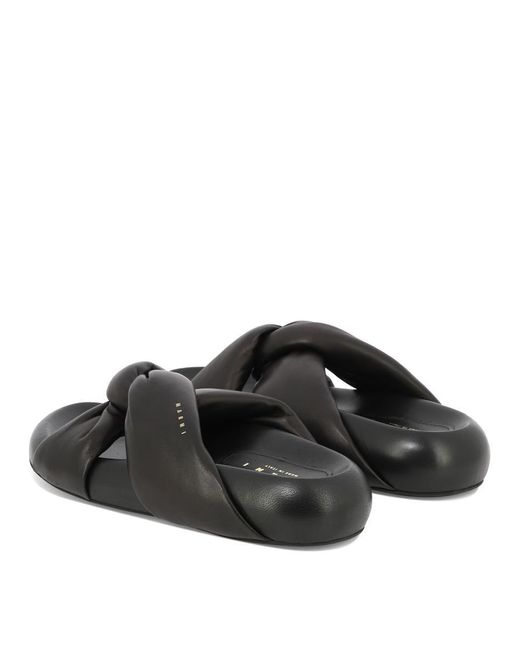 Marni Black "bubble" Sandals